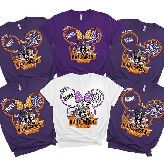 Discover Disney Halloween 2025 Shirt, Custom Disney Halloween Matching Shirt, Disney Family Halloween Shirt, Halloween Party Shirt, Disneyland Shirt