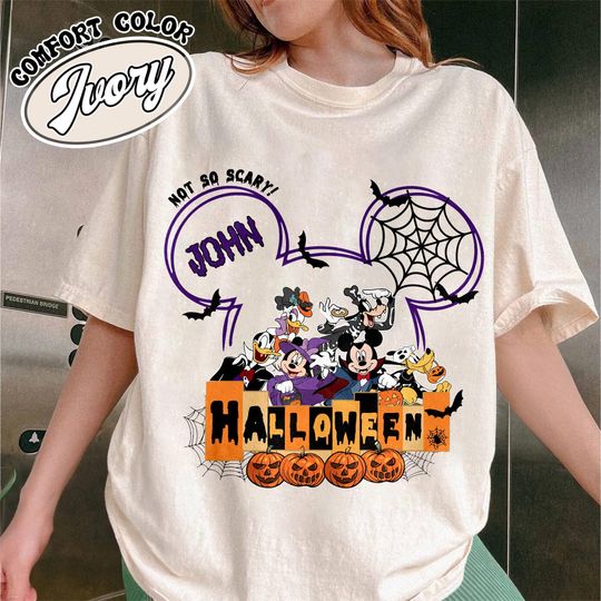 Discover Disney Halloween 2025 Shirt, Custom Matching Family Tee, Disneyland Halloween Party Shirt