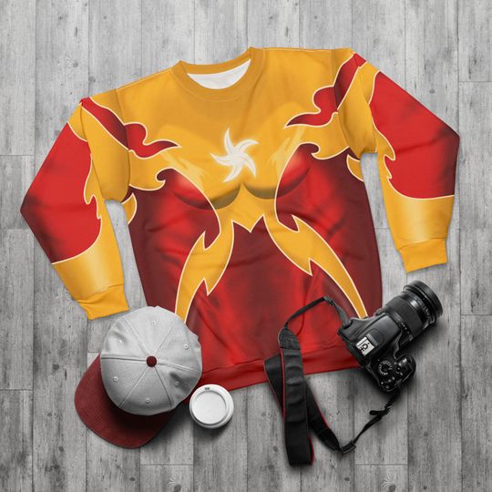 Discover Firestar Long Sleeve Shirt, Angelica Jones Costume, Disney Marvel Retro Cosplay, Fans X-Men Mutant Outfit, Cartoon Superhero Team Apparel