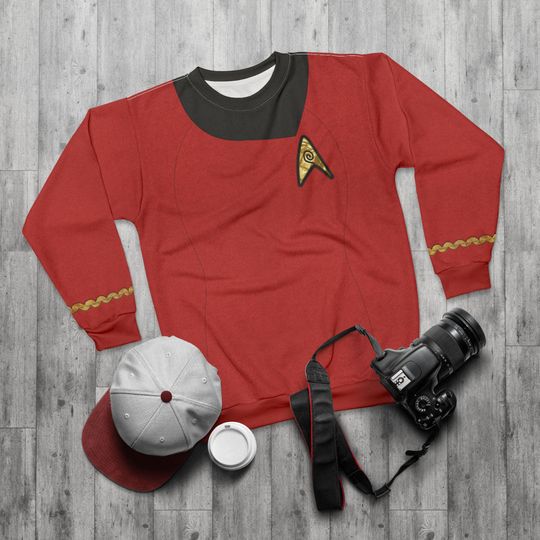 Discover Starfleet Officer Long Sleeve Shirt, Federation Cosplay, Starships Apparel, Science Fiction Original Series Outfits, Movie Fans Costume
