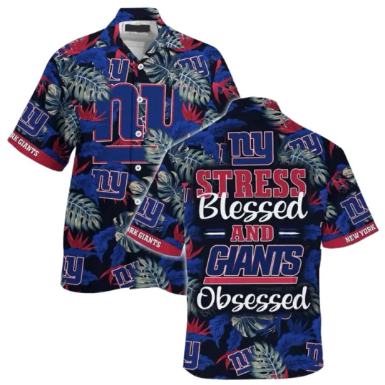 Discover New York Giiantts Obsessed Tropics Hawaiian Shirt , Gift for Fan