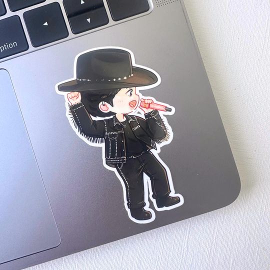 Discover Jin Cowboy Run Seokjin Concert Tour Vinyl Waterpoof Sticker | Runseokjin Rope It | Hobihearteu Shop New Arrival