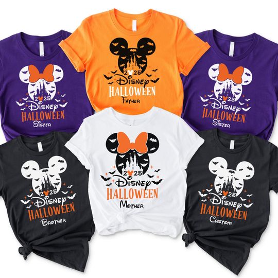 Discover 2025 Disney Halloween Custom Shirt, Disney Shirt, Halloween Matching Shirts, Custom Disney Family Shirt, Halloween Shirts, Disneyland Shirt