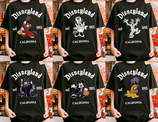 Disneyland Halloween All Characters Shirts, Mickey And Friends Halloween Trip Shirts, 2025 Halloween Matching Shirt, Halloween Family Shirts