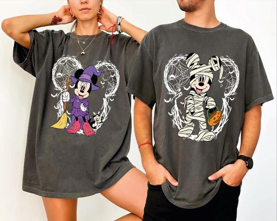 Discover Retro Disney Halloween Family Shirts, Mickey and Friends Halloween Shirt, Disney Group Shirt, Halloween Family Shirt, Disney Halloween Shirt