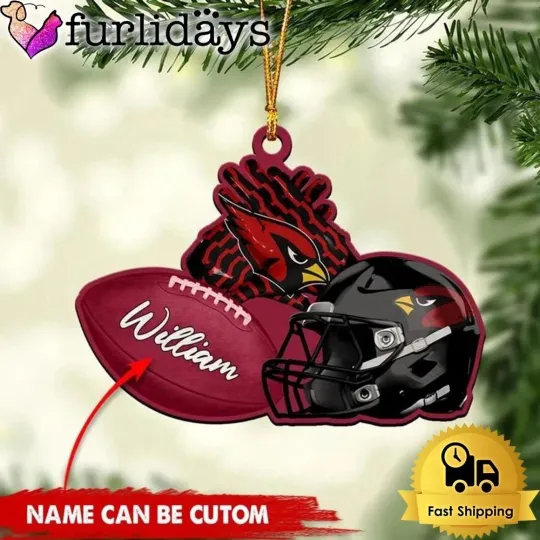Discover Personalized Arizonna Football Team Cardinals Christmas Ornament Gift Decor