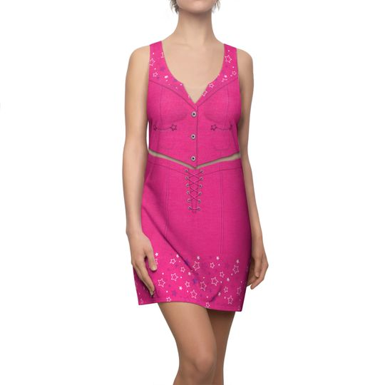 Discover Margot Pink Cowgirl Dress, Hot Pink Star Dresses for Women