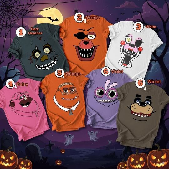 Discover Scary Monster Halloween Shirt | Creepy Animatronic Costume Tee 2025 | Funny Spooky Parody Top | Family & Group Outfit | Trick or Treat Shirt