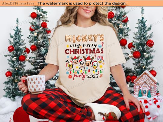Mickey's Very Merry Christmas Party 2025 Shirt, Retro Disney Christmas 2025 Shirt, Disney Family Shirts, Mickey and Friends Christmas Shirts