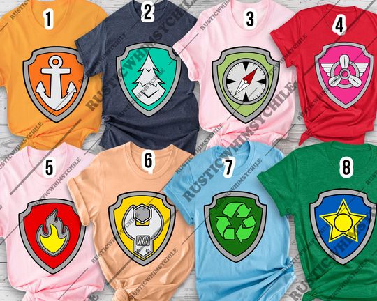 Discover Family Group Halloween Shirt | Funny Puppy Patrol Costume Tee 2025 | Matching Squad Outfit | Rescue Team Parody Top | Easy Costume Shirt