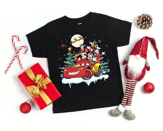 Discover Mouse And Friends Christmas Shirt, Disney Christmas Toddler T-Shirt, McQueen Christmas Shirt, Disney Christmas Shirt, Toddler Kids Tee