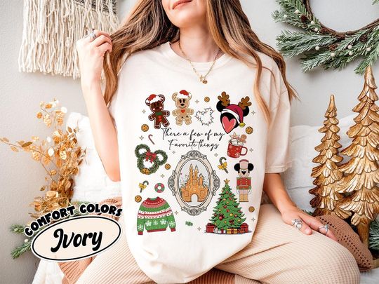 Discover Coquette Bows Disneyland Castle Christmas Shirt, Magic Kingdom Christmas Shirt, Disney Christmas Shirt, Mickey and Friends Christmas Shirt