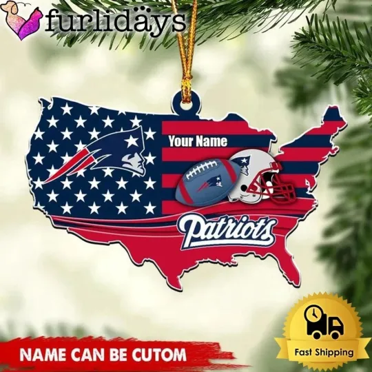 Discover Personalized New England Football Team Patriotss Christmas Ornament Gift Decor