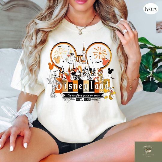 Discover Disneyland Est 1955 Halloween 2025 Shirt, Halloween Disney Tshirt, Disney Family Matching Halloween Tee, Disneyland Halloween Shirts