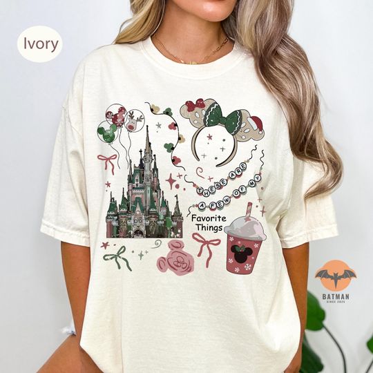Discover Coquette Bow My Favorite Things Christmas Shirt, Christmas Squad Shirt, Christmas Castle Shirt, Holiday Season Shirt, Disniy Christmas Shirt