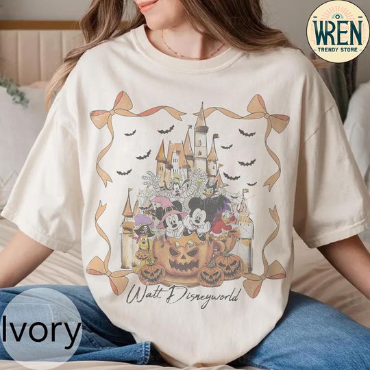 Discover Vintage Mickey's Not So Scary Shirt, Walt Disneyworld Halloween Family Shirts, Halloween Group Shirts, Mickey & friends Skeleton Pumpkin Tee
