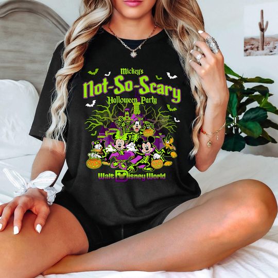 Discover Vintage Disney Halloween 2025 Shirt, 2025 Mickey Not So Scary Halloween Party, Halloween Family Matching Shirts, Disney Halloween Trip Shirt