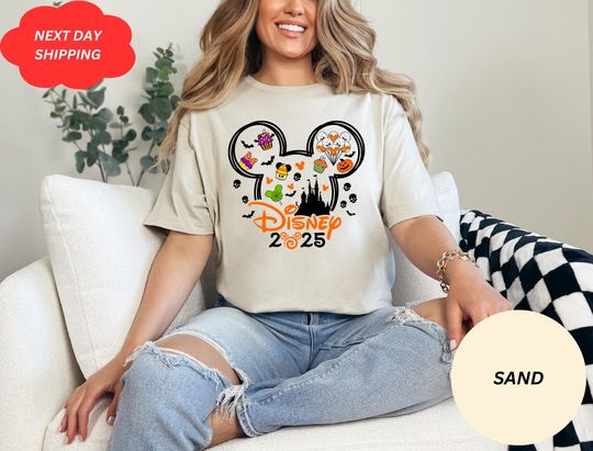 Discover Custom Disney Halloween Shirt, 2025 Disney Halloween Shirt,,Mickey Minnie Halloween Shirt,Custom Family Disney TShirt,Halloween Family Shirt