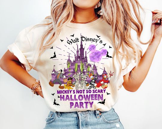 Discover Disney Halloween Party Shirt, Mickey's Not So Scary Halloween Party 2025 Tee, Mickey & Friends, Disney Family Matching Tee, Halloween Gift