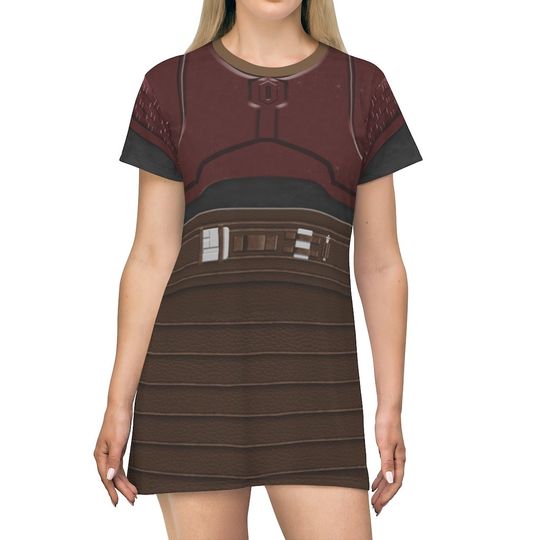 Star Wars Costume, The Armorer Short Sleeve Dress, Mandalorian Armor, Mandalorian Cosplay