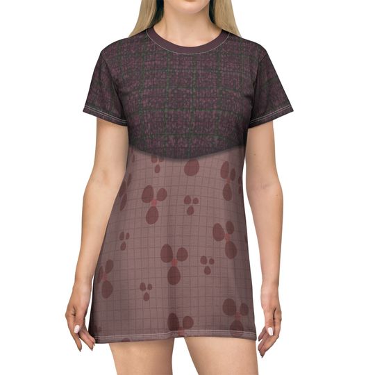 Discover Nostalgia Short Sleeve Dress, Inside Out 2 Character Costume, Emotion Inside of Riley Andersen Cosplay, Halloween Apparel, Pixar Outfits