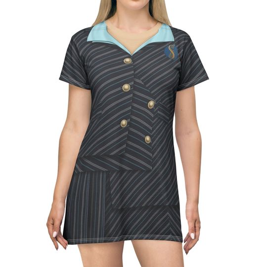 Shenshen Skater Dress, Retro Wicked Cosplay Costume, Shiz University Uniform
