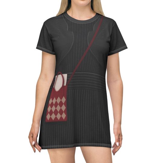 Agnes Short Sleeve Dress, Halloween Comedy Movies Cosplay