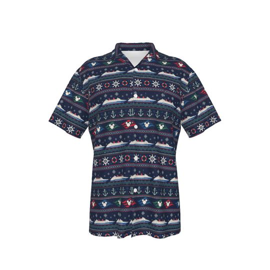 Discover Ugly Christmas Hawaiian Shirt - Disney Cruise - Vacation Shirt - Men's Hawaiian Shirt With Pocket
