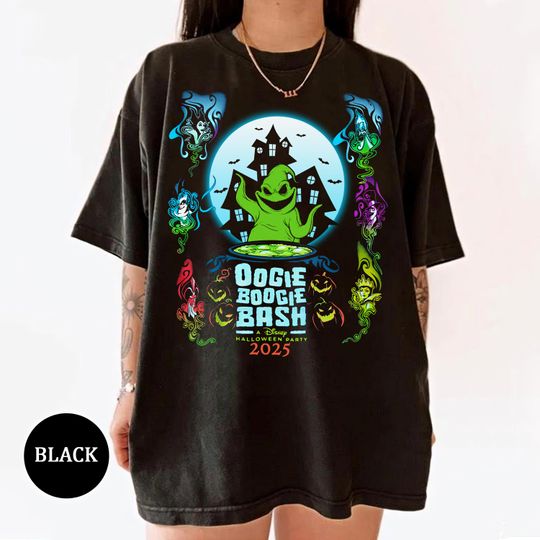 Disney Villains Oogie Boogie Bash 2025 Shirt, Nightmare Before Christmas Shirt, Disneyland Halloween Family Matching Tee, Spooky Season Tee