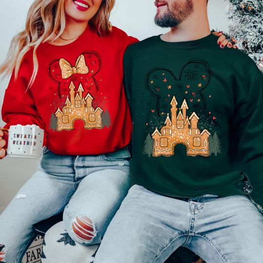 Discover Disney Gingerbread Bakery Christmas Sweatshirt, Disney Christmas Matching Sweatshirts, Disney Christmas Cookies Sweatshirt, Very Merry Xmas
