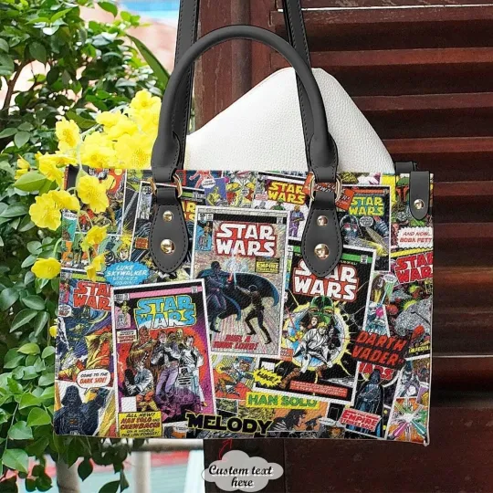 Discover Personalized Star Wars Leather Handbag, Star Wars The Force Women's Leather Bag