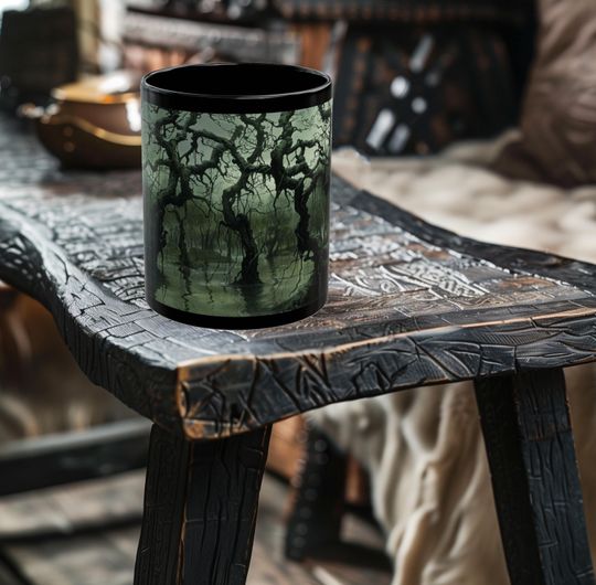 Discover Gothic Swamp Mug - Fantasy Landscape Ceramic Mug