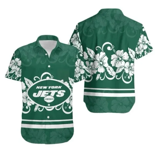 Discover New York Jett Tropical Hibiscus Hawaiian Shirt , Gift for Fan