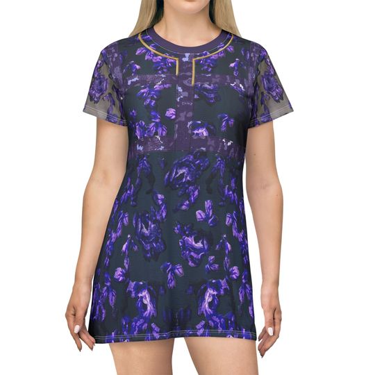 Descendants 4 Short Sleeve Dress, Lady Tremaine Purple Costume