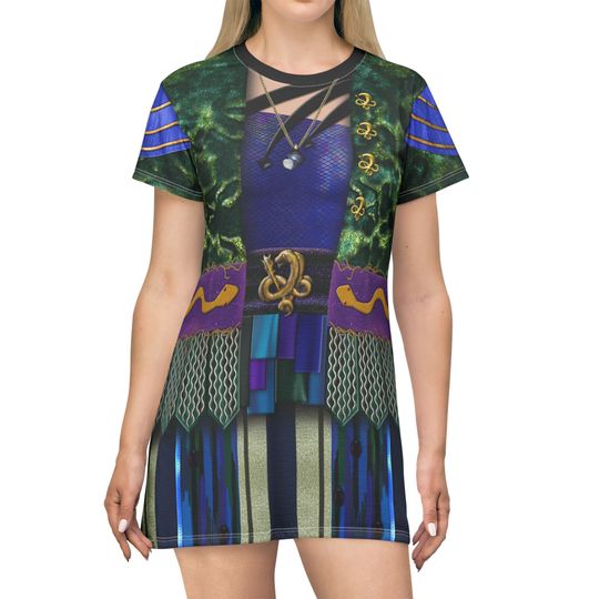 Descendants 4 Dress, Uliana Short Sleeve T-Shirt Dresses, The Rise of Red Cosplayer