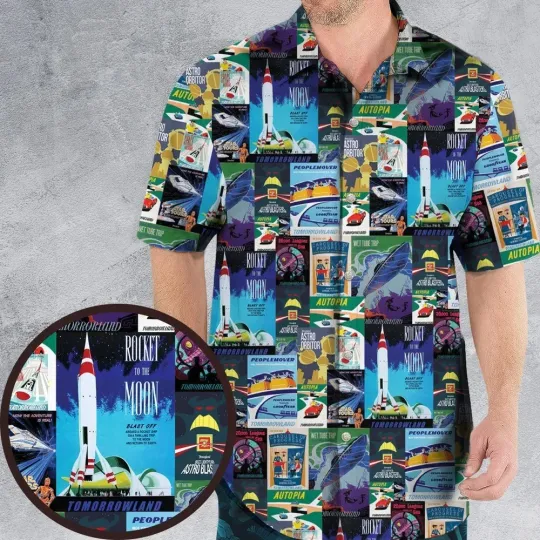 Discover Tomorrowland Theme Park Hawaiian Shirt