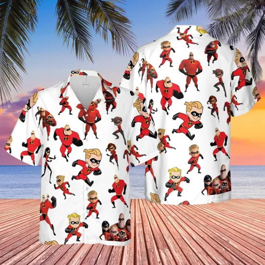The Incredibles Superhero Hawaiian Shirt