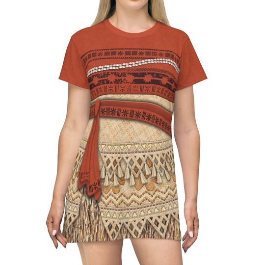 Discover Moana Short Sleeve Dress, Moana Costume, Disneybound Cosplay, Disney World Inspired Outfit
