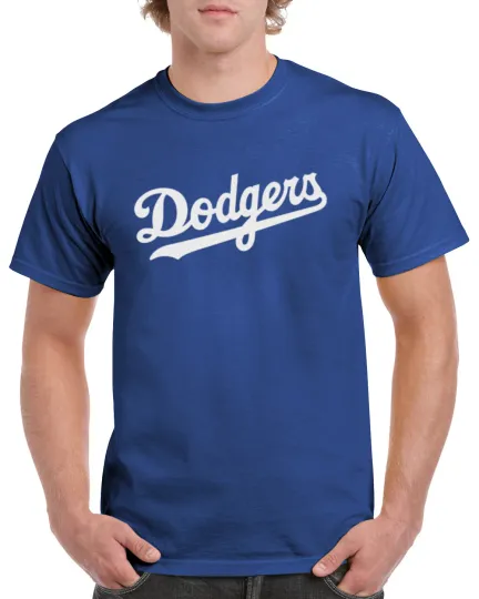 Discover Los Angeles Dodgers Wordmark T-Shirt Baseball Team Apparel