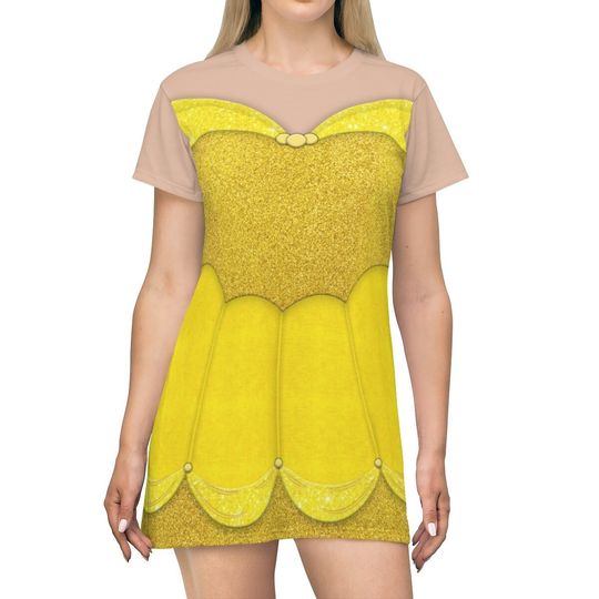 Belle Short Sleeve Dress, Beauty and the Beast Costume, Disneybound Cosplay