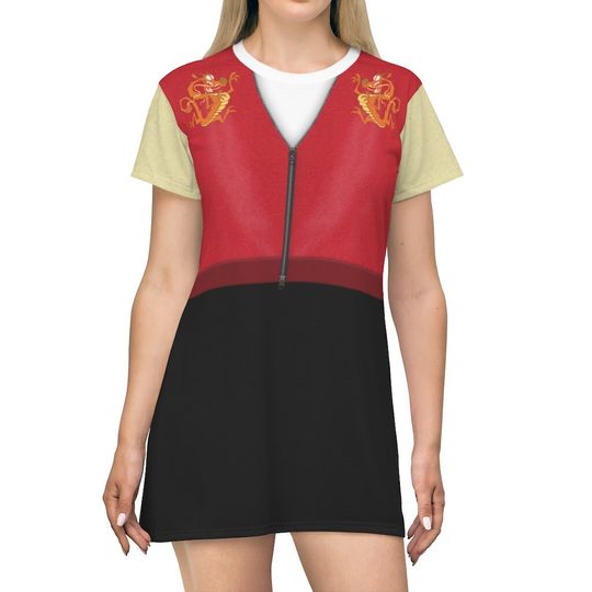 Mulan Comfy Short Sleeve Dress, Ralph Breaks the Internet Cosplay