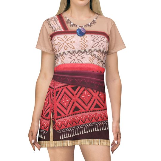 Moana 2 Short Sleeve Dress, Moana Character Costume Adult