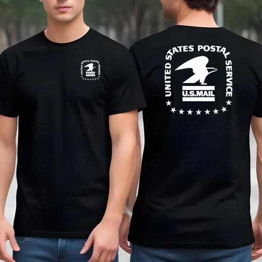Discover New Postal Service T-Shirt Rural Carrier Postal Worker Front Back Old Logo