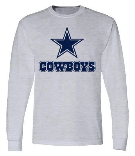 Discover Dallas Cowboys Long Sleeve T-Shirt with Star Graphic