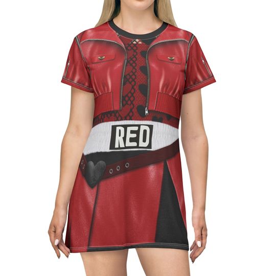 Discover Red of Hearts Jacket Short Sleeve Dress, Descendants4 Costume, Rise of Red Cosplay