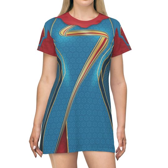 Discover Ms. Marvel Short Sleeve Dress, Ms. Marvel Costume, Marvel Dresses for Women