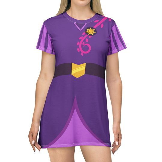 Rapunzel's Tangled Adventure Costume, Rapunzel Short Sleeve Dress