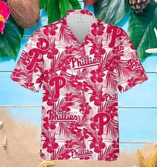Discover Philadelphia Tropical Floral Hawaiian Shitrt,Aloha Beach Shirt,Phillies Shirt