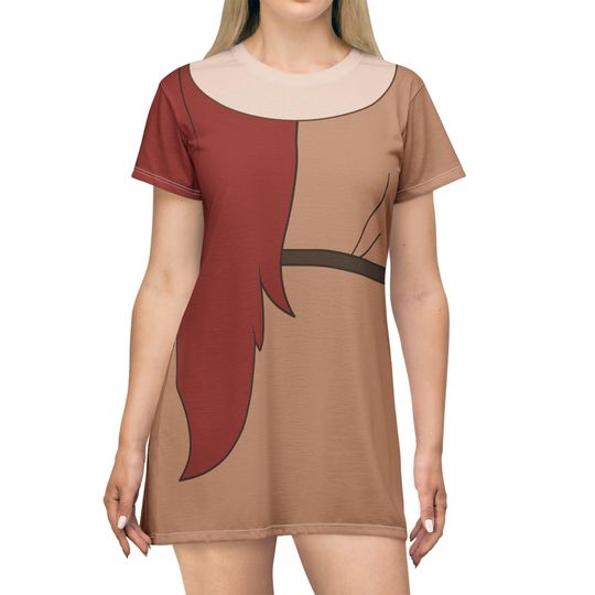 Tanana Short Sleeve Dress, Brother Bear Costume, Shaman Kenai Tribe Cosplay