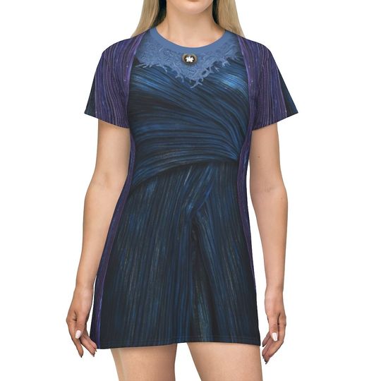 Agatha Harkness Short Sleeve Dress, TV Series Wandavison Costume, Marvel Halloween Cosplay